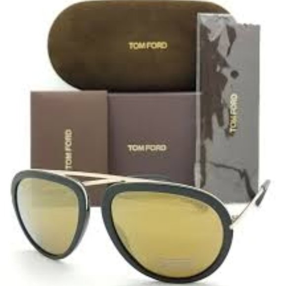 Tom Ford Stacy Aviator TF0452 Mirrored Sunglasses - Picture 2 of 5